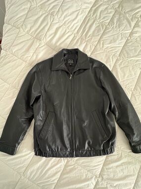Jos. A. Bank Black Leather Jacket